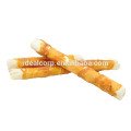 chewing roll with chicken rawhide twists dog treat for dog